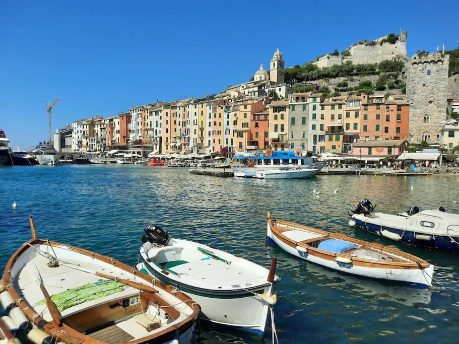 La Terrazza Sul Golfo Dei Poeti Con Vista Mare Leilighet Pitelli Eksteriør bilde