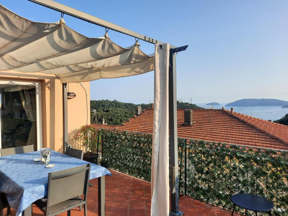 La Terrazza Sul Golfo Dei Poeti Con Vista Mare Leilighet Pitelli Eksteriør bilde