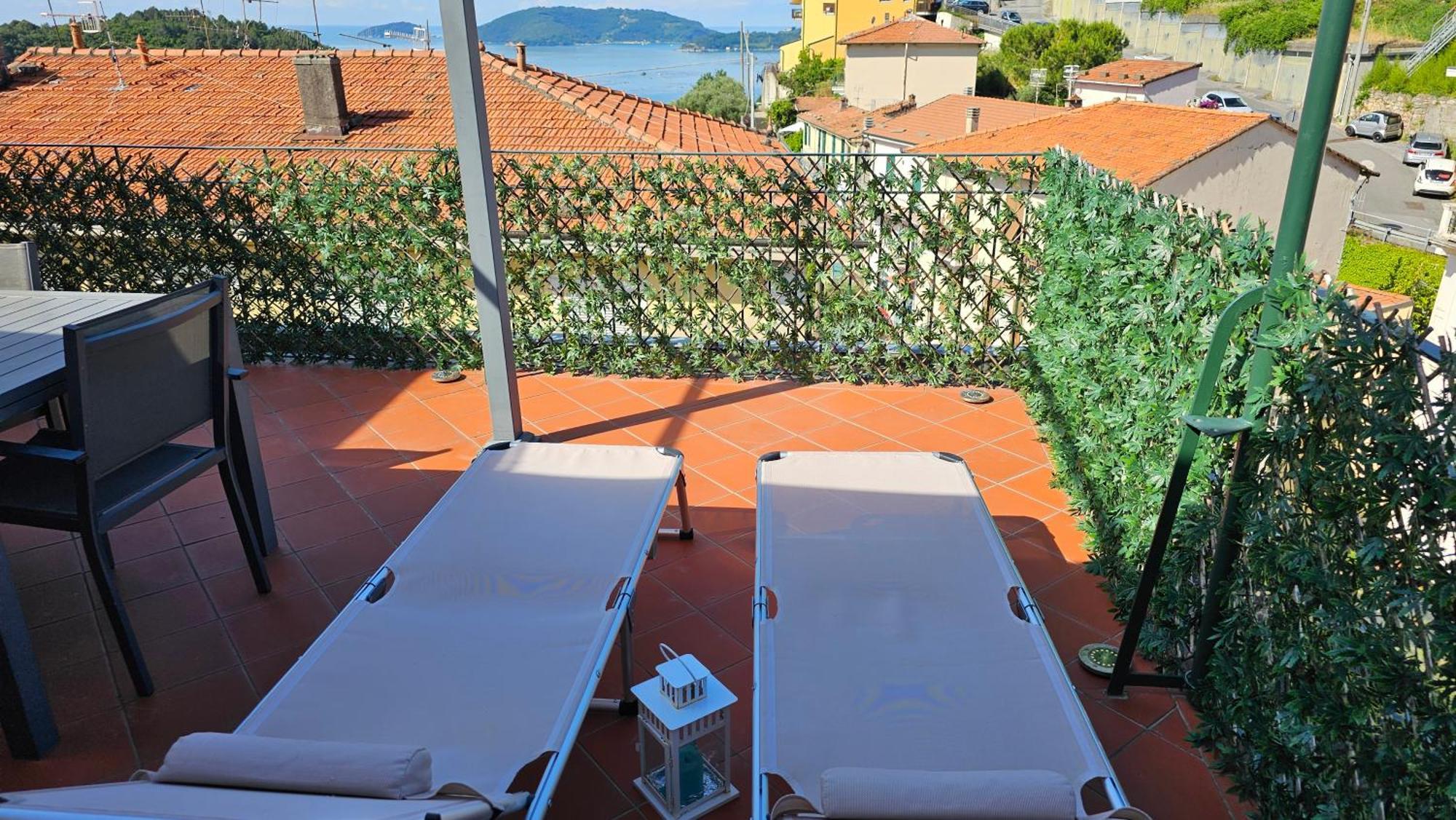La Terrazza Sul Golfo Dei Poeti Con Vista Mare Leilighet Pitelli Eksteriør bilde